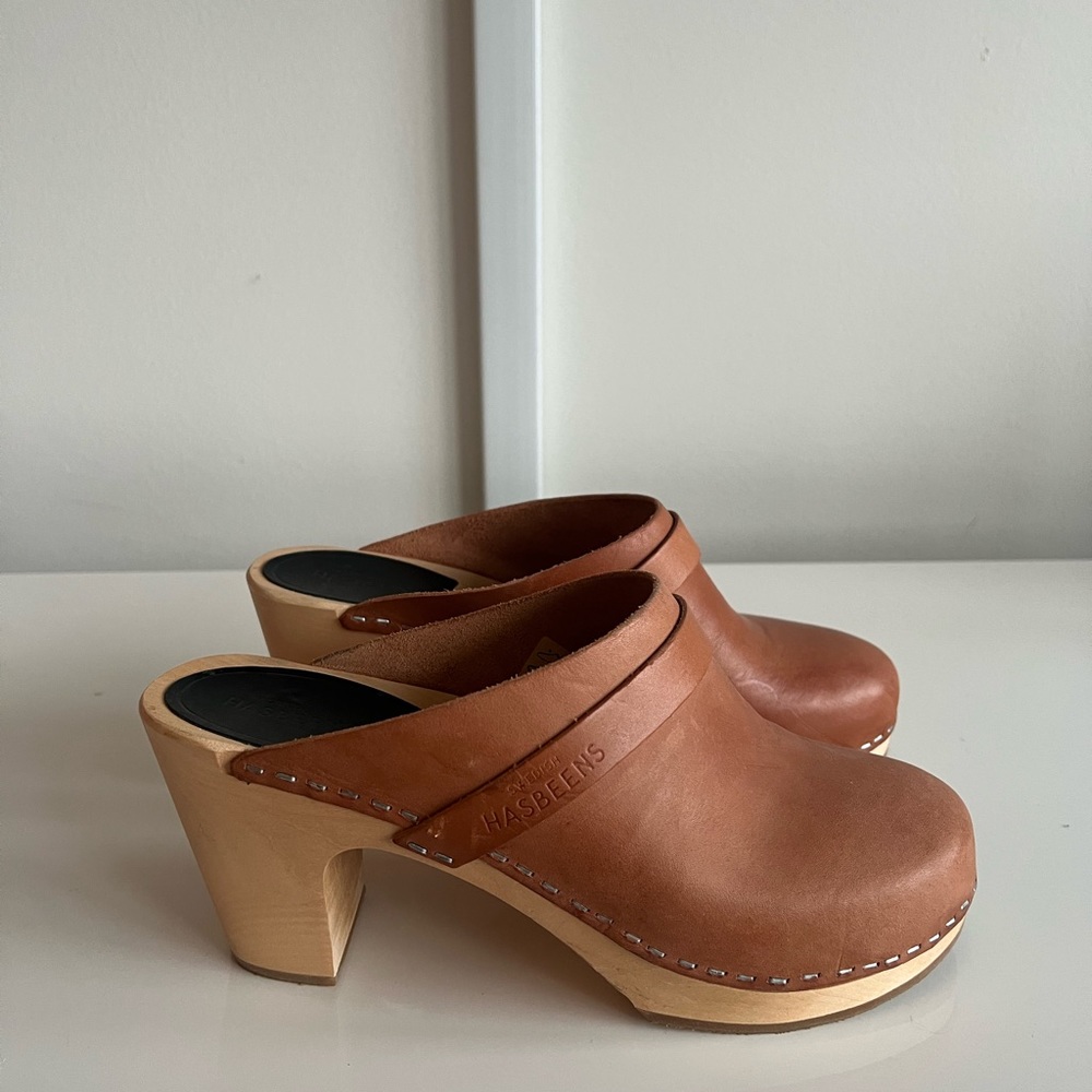 Swedish Hasbeens Clogs - Size EU39